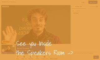 Dimitar in the speakers room