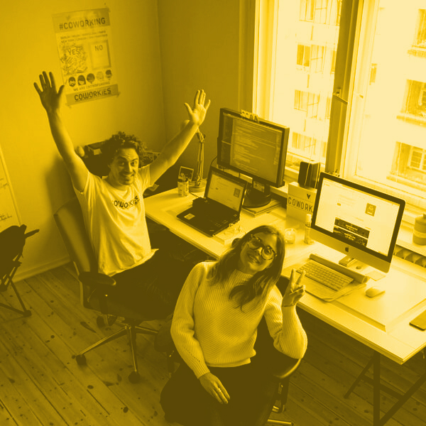 Coworkies team and book authors Pauline & Dimitar