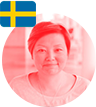 Beatrice Ludvigsson Priest, book reader from Sweden